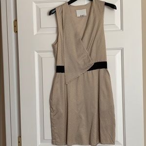 3.1 Philip Lim tuxedo style silk striped dress